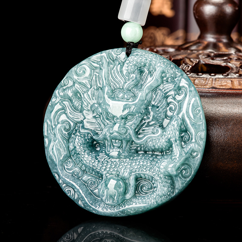 Jewelry & Watches Sp Z Oo Opinie - Birmanya Jadeite Ejderha Kolye Kolye Kadınlar