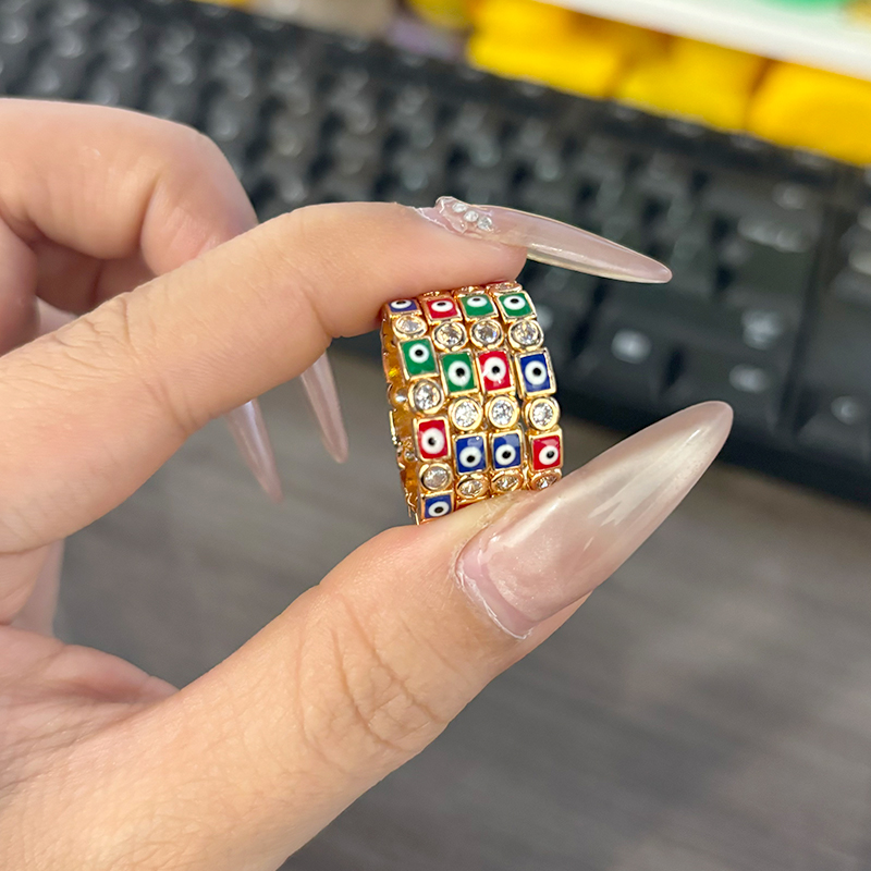 Moissanite Ring - 2024 Yeni Renkli Kırmızı Pembe Mavi