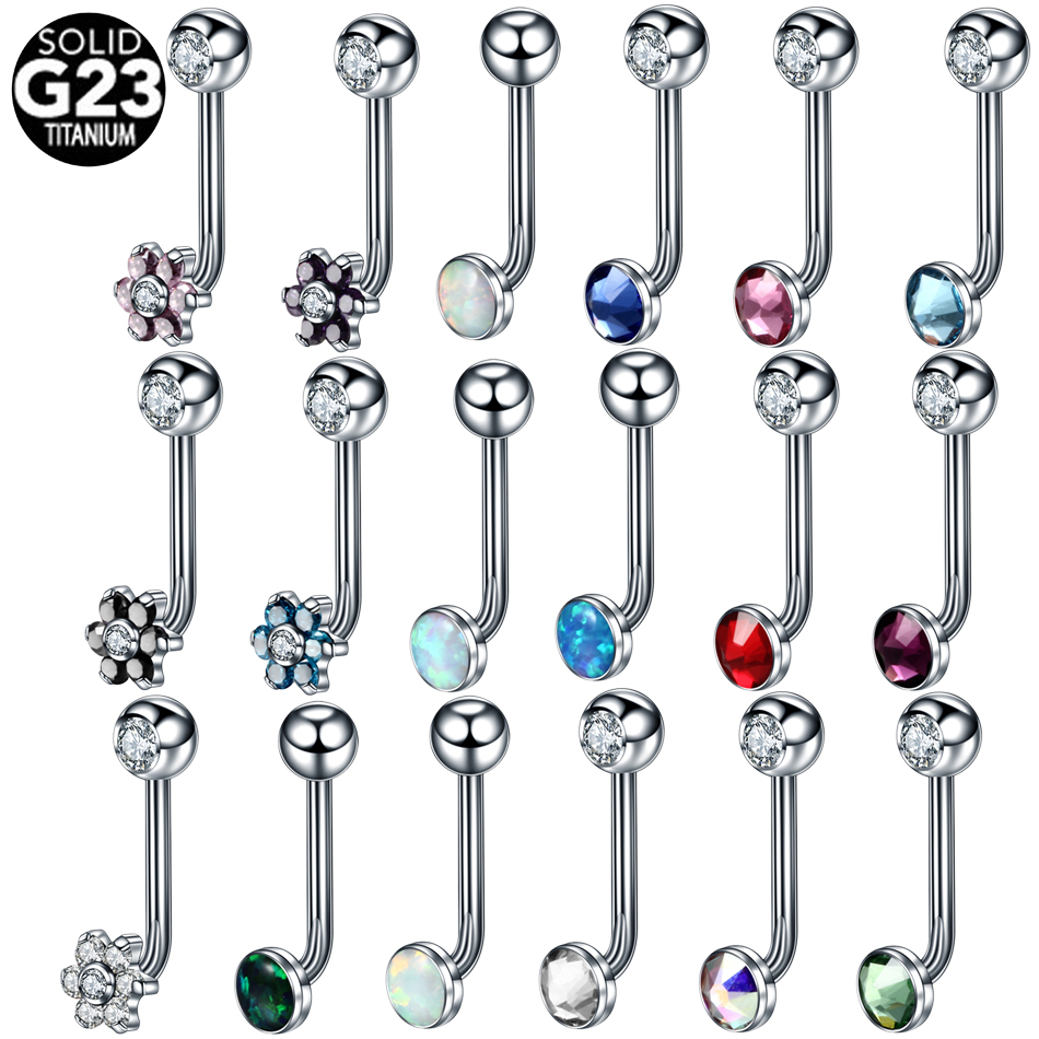 Christina Jewelry & Watches Marguerite Ørestik Forgyldt Sølv - 1 adet G23 titanyum Opal kristal