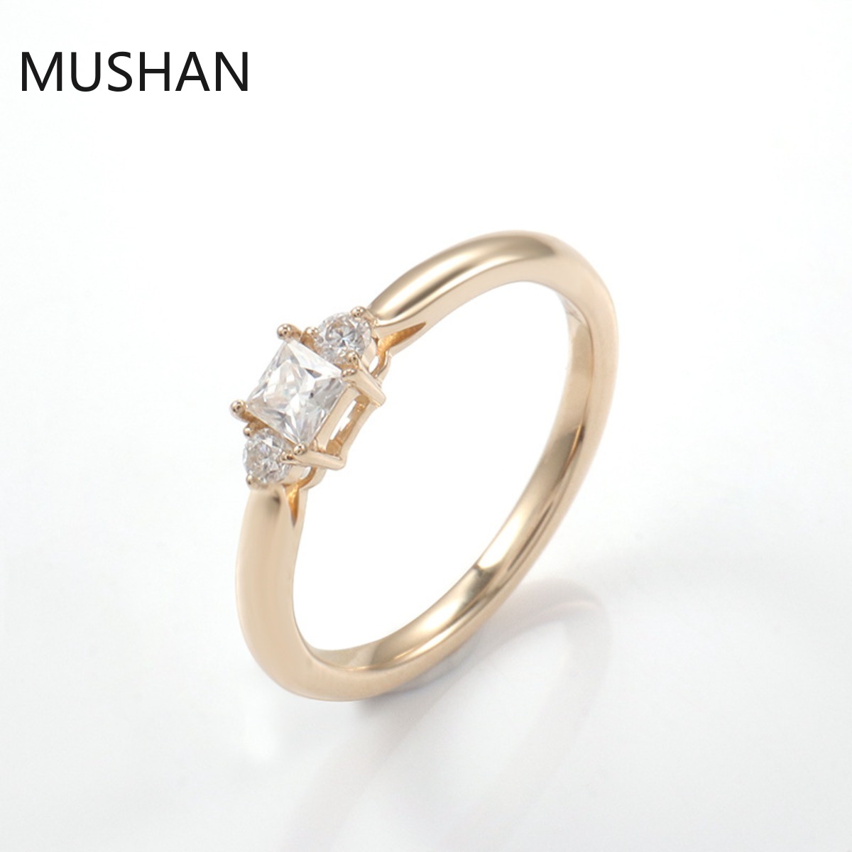 Moissanite Ring - MUSHAN Lüks Özel Tasarım 14K 18K