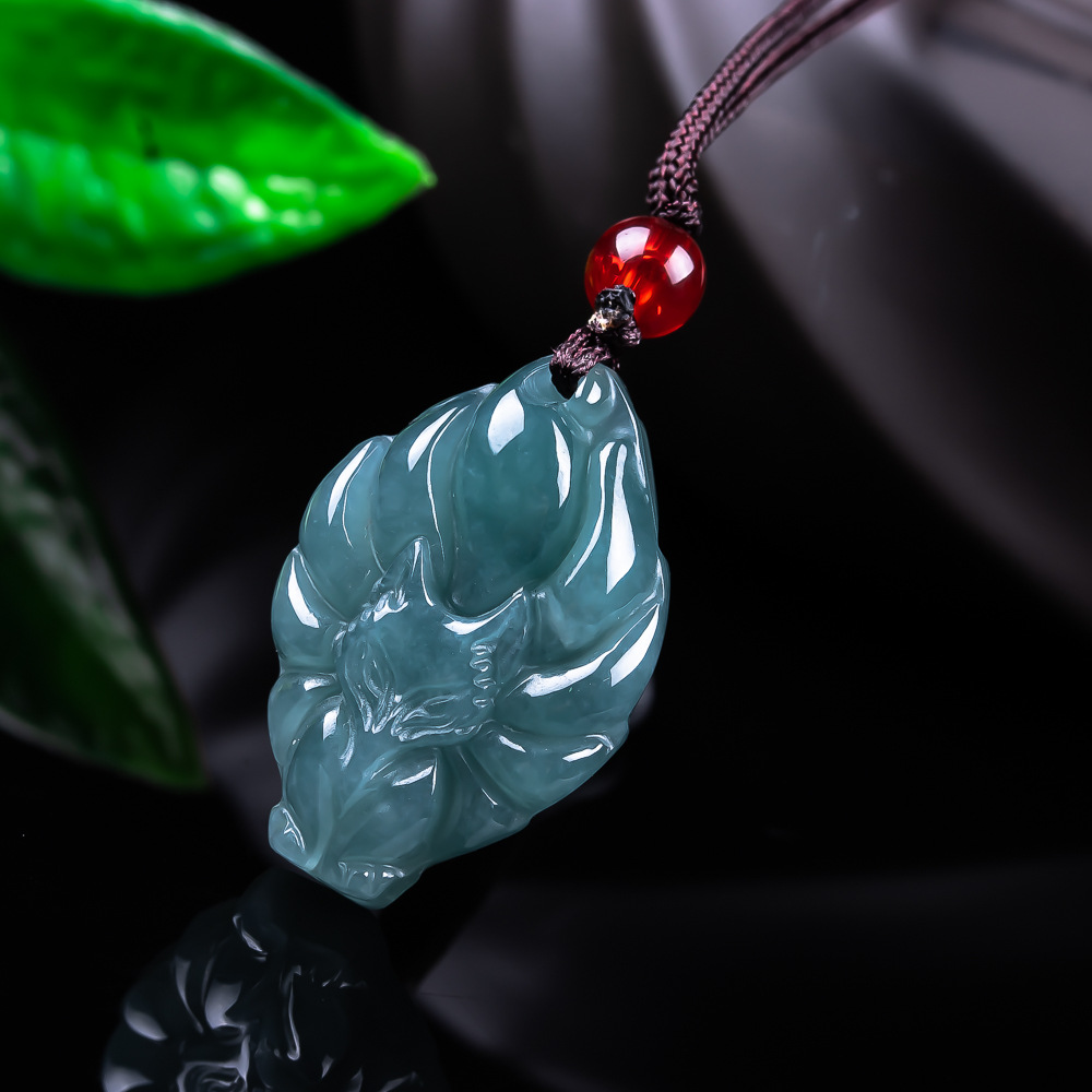 Jewelry & Watches Sp Z Oo Opinie - Doğal Birmanya Jadeite Tilki Kolye Kolye
