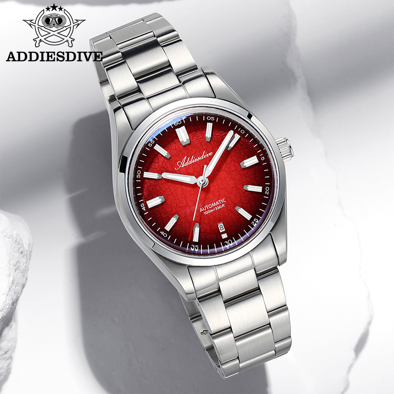 Mens Mechanical Watch - ADDIESDIVE Hediye Için İzle 39mm Otomatik
