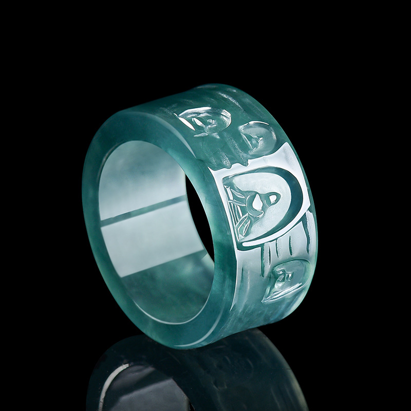 Jewelry & Watches Sp Z Oo Opinie - Doğal Birmanya Jadeit Buda Yüzük Lüks