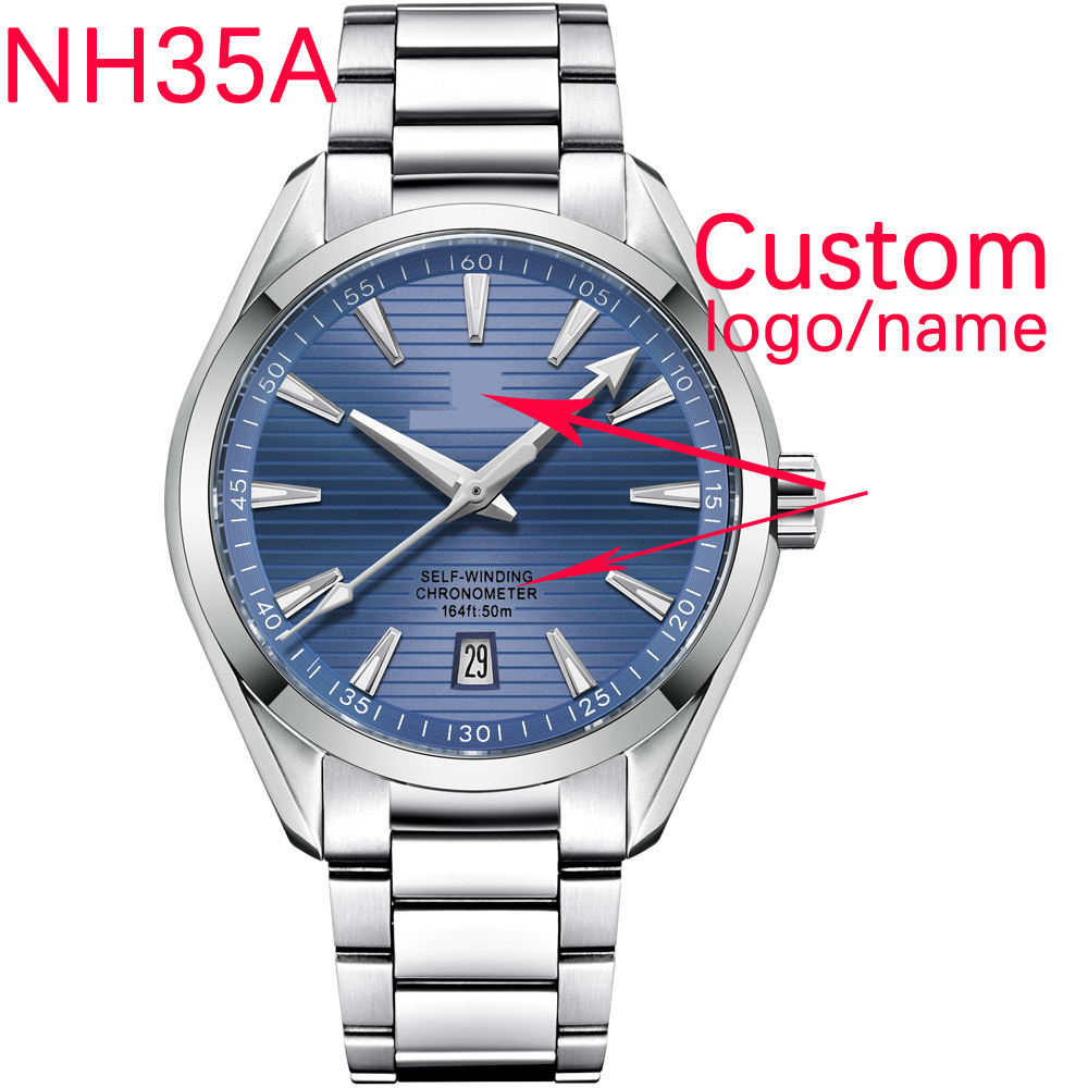Mens Mechanical Watch - Lüks NH35 Mekanizmalı Özel Logolu 41mm