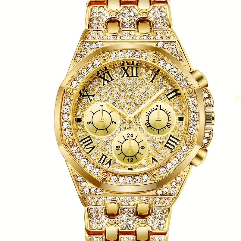 Lüks Sekizgen Çerçeve Buzlu Ku - Icebox Jewelry Watches incelemesi ve fiyatı