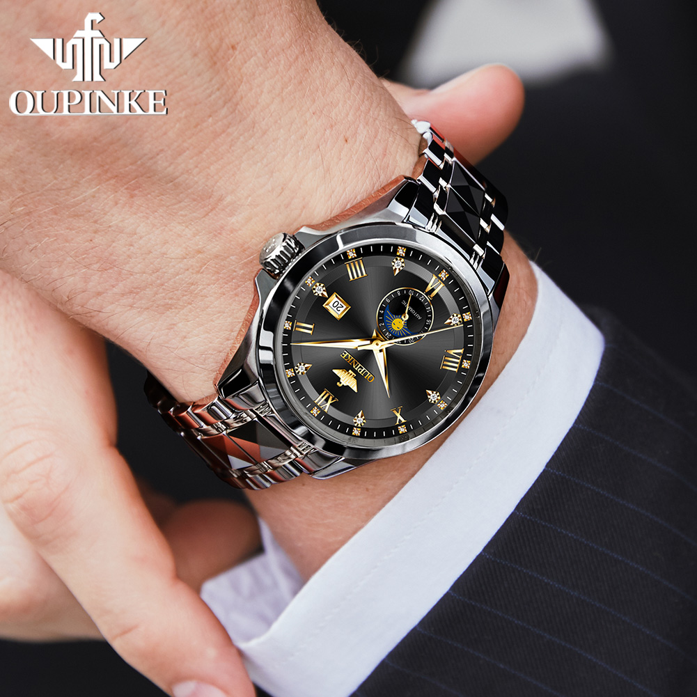 OUPINKE 3265 erkek saati ay fa - Mens Mechanical Watch incelemesi ve fiyatı