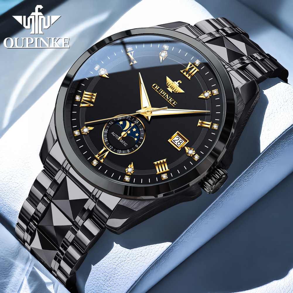OUPINKE 3265 erkek saati ay fa - Mens Mechanical Watch incelemesi ve fiyatı