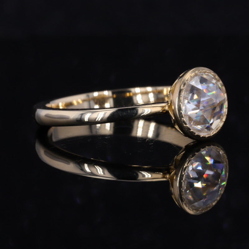 10 Ayar Sarı Altın Nişan Yüzüğ - Moissanite Ring incelemesi ve fiyatı