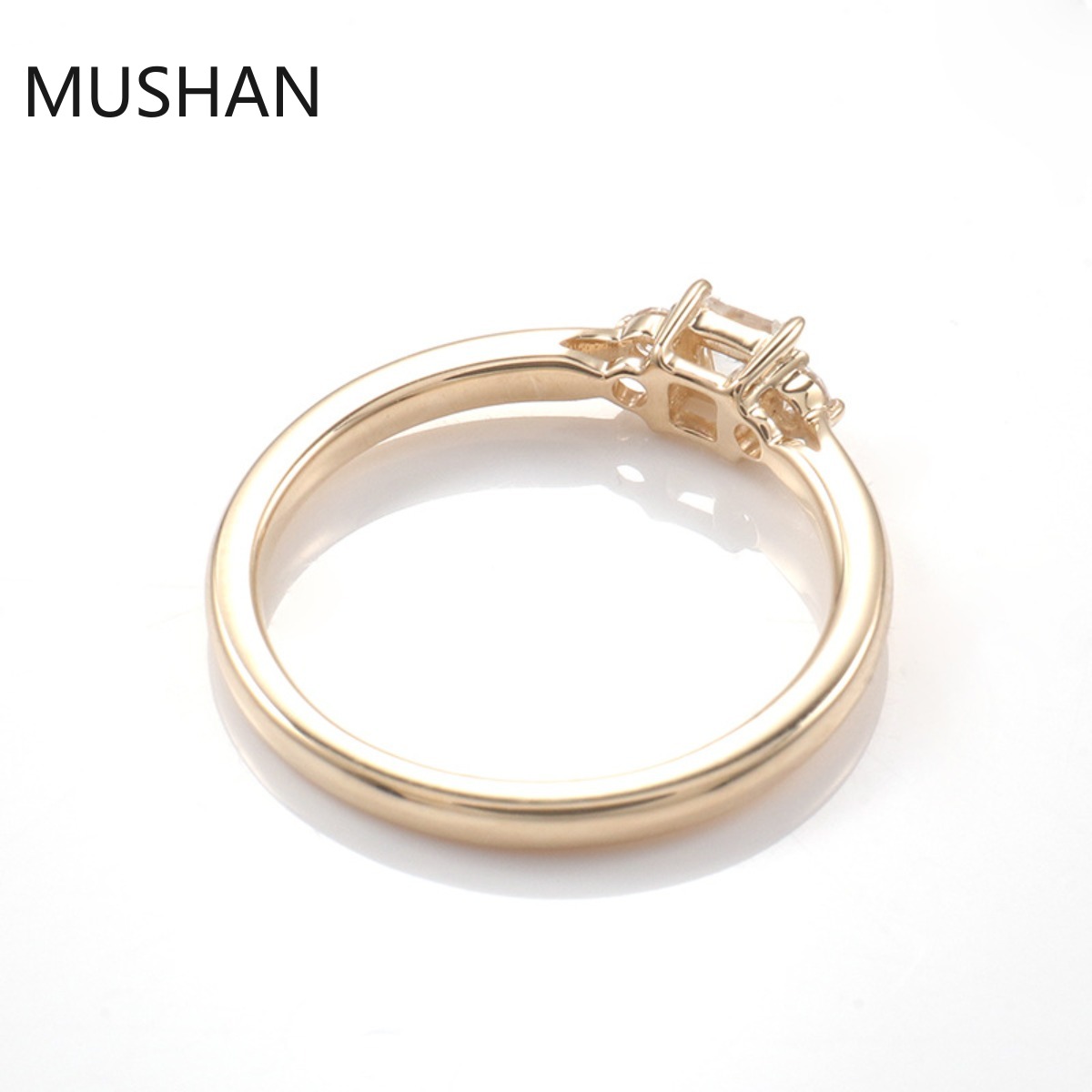 MUSHAN Lüks Özel Tasarım 14K 1 - Moissanite Ring incelemesi ve fiyatı