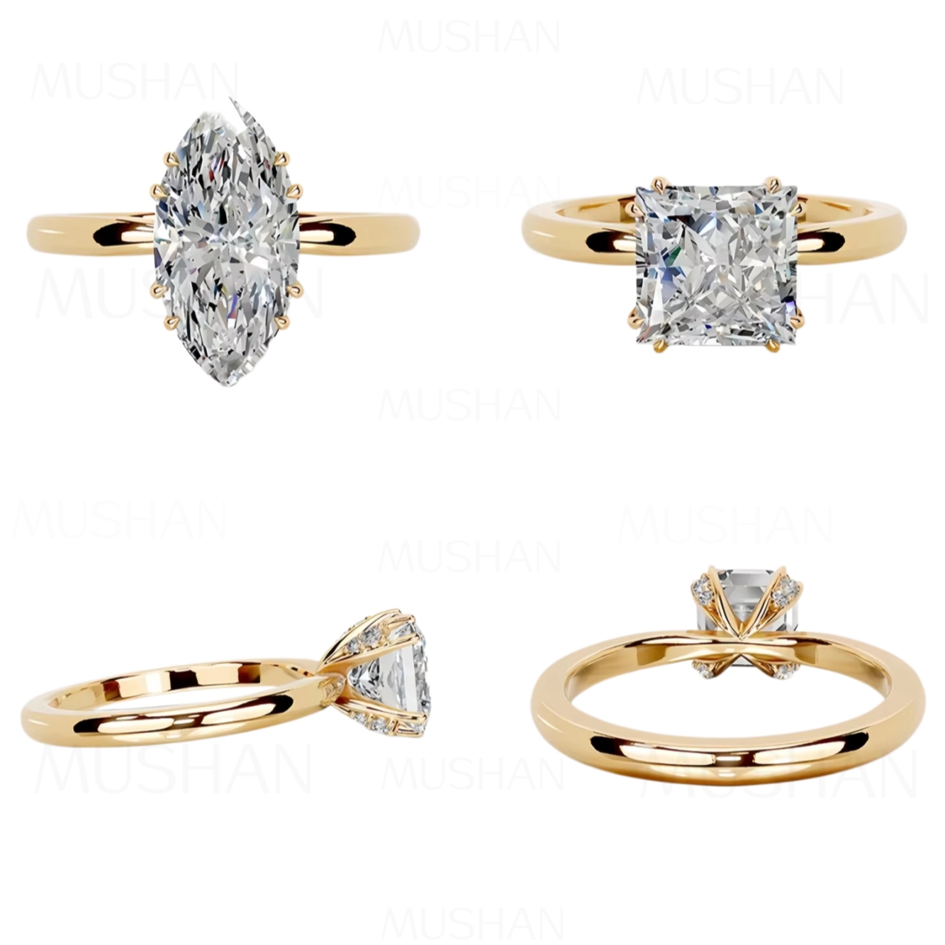 MUSHAN Özel Tasarım Mücevher 9 - Moissanite Ring incelemesi ve fiyatı