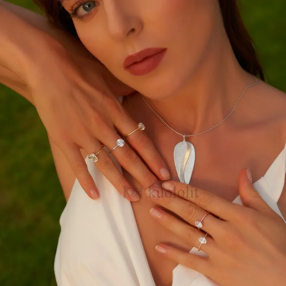 1CT‑2CT Yuvarlak Kesim 8.0mm D - Moissanite Ring incelemesi ve fiyatı
