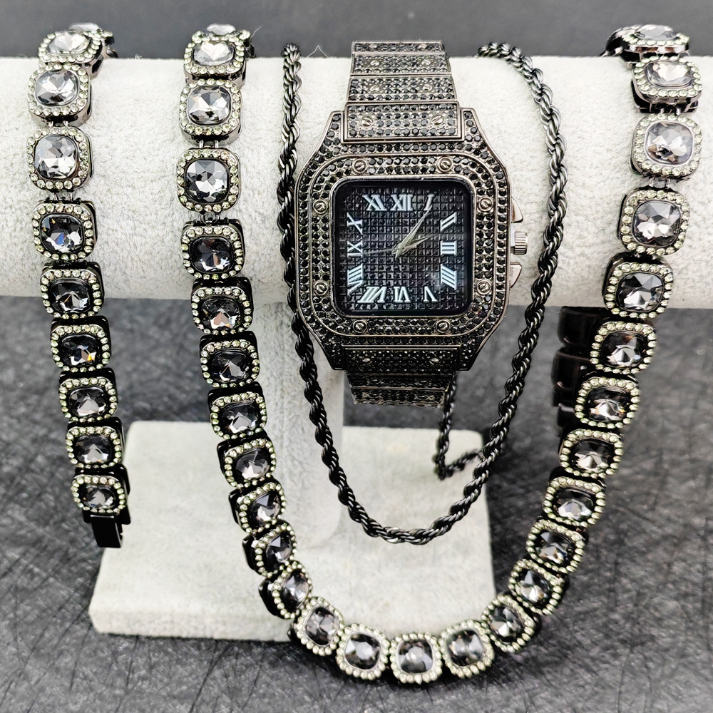 Purco Siyah Saat Tenis Zinciri - Icebox Jewelry Watches incelemesi ve fiyatı