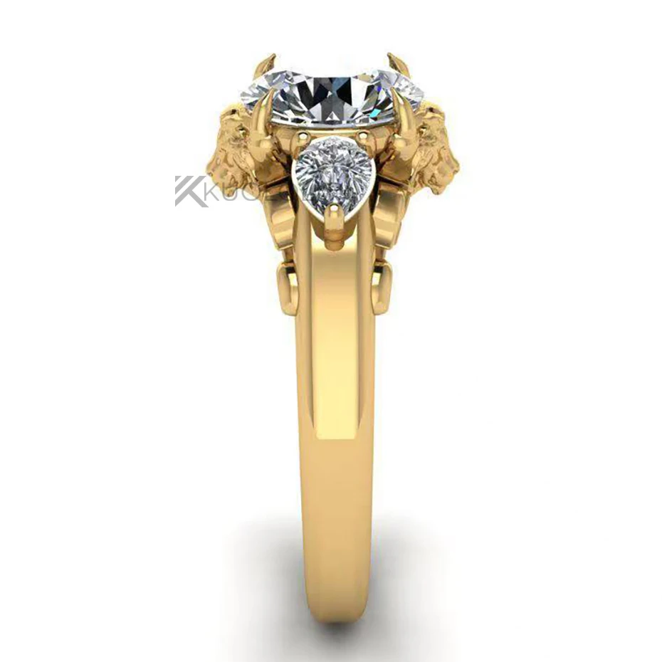 7.5MM Yuvarlak D VVS1 Aslan So - Moissanite Ring incelemesi ve fiyatı