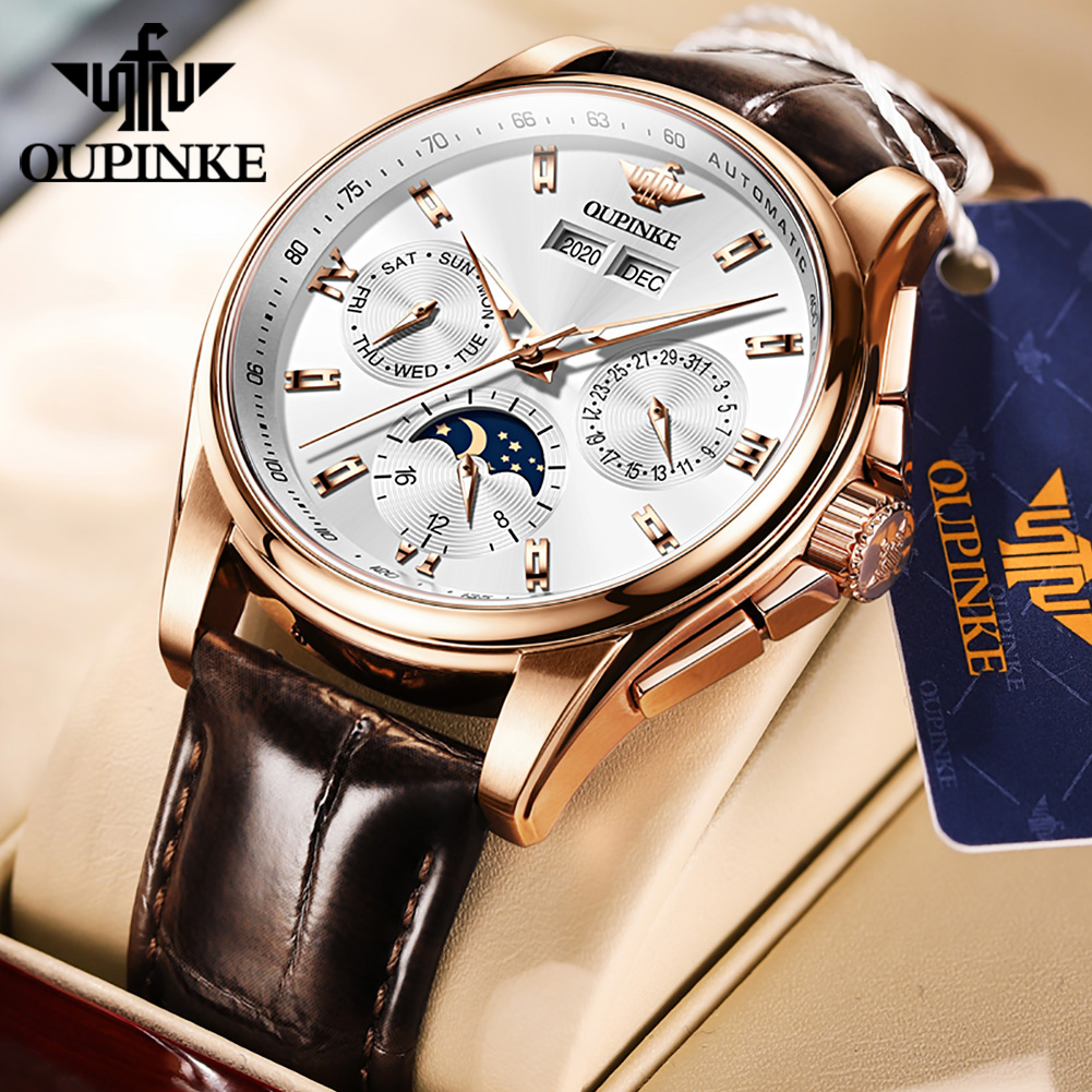 OUPINKE erkek saatleri rahat t - Mens Mechanical Watch incelemesi ve fiyatı