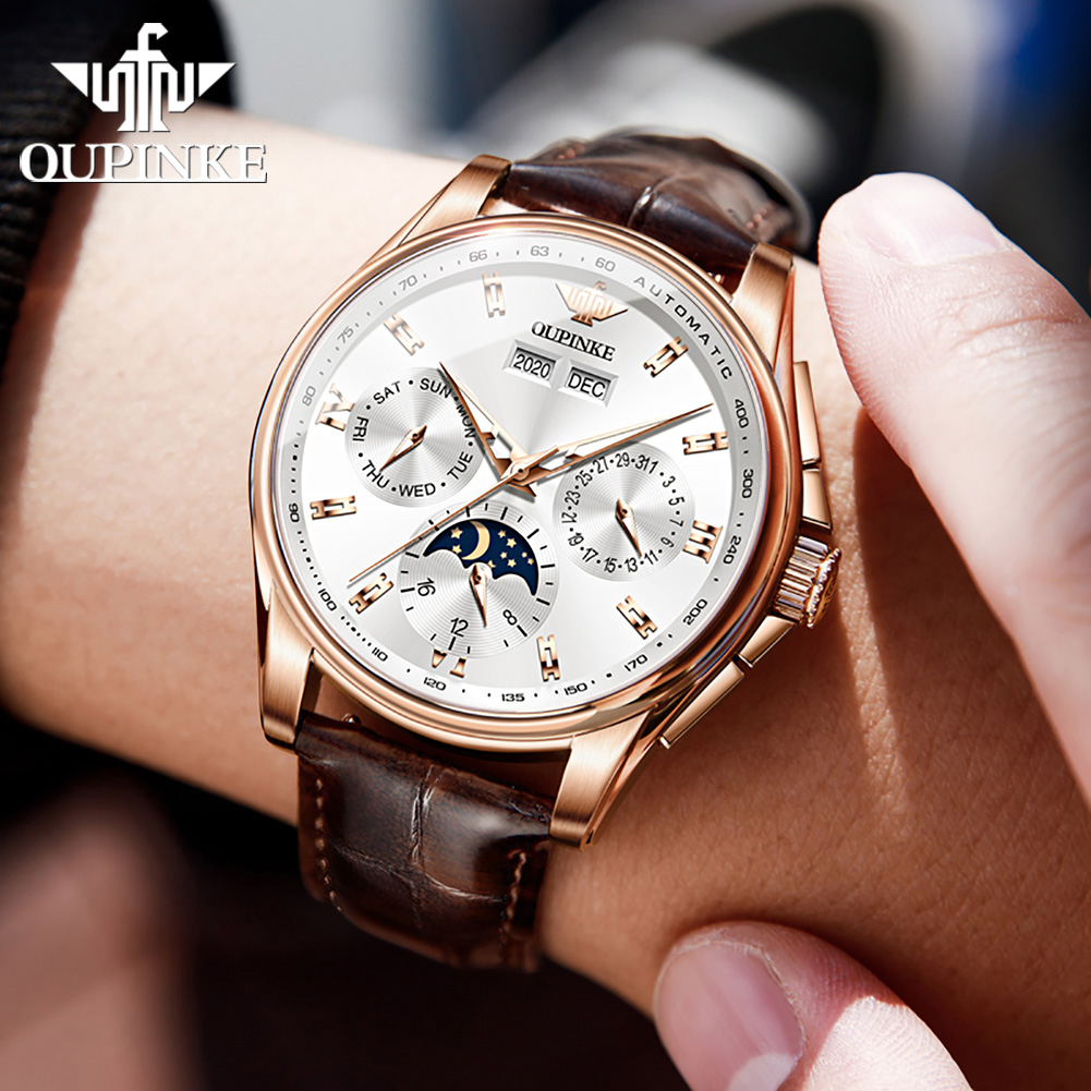 OUPINKE erkek saatleri rahat t - Mens Mechanical Watch incelemesi ve fiyatı