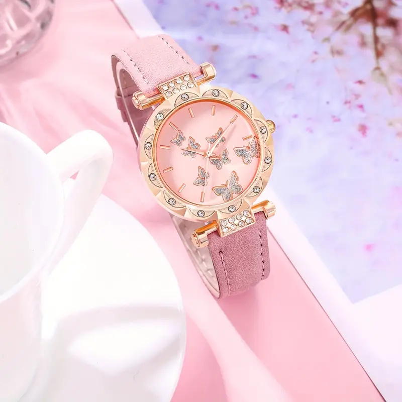 Kadın kuvars saati ve kelebek  - Does Jewelry Include Watches incelemesi ve fiyatı