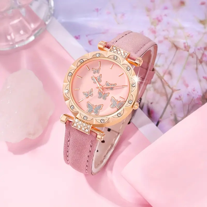 Kadın kuvars saati ve kelebek  - Does Jewelry Include Watches incelemesi ve fiyatı